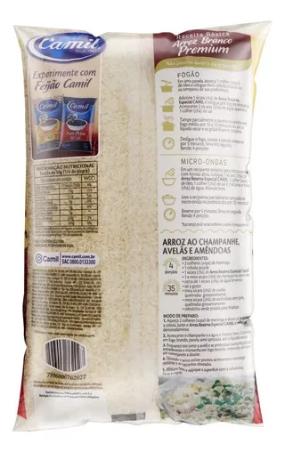 Terceira imagem para pesquisa de arroz camil 5 kg