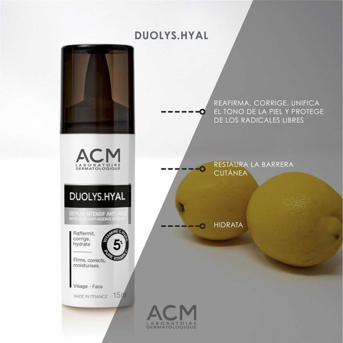 Imagen 3 de 4 de Duolys.hyal Serum Intensivo Antiedad Vit C Acm 15ml