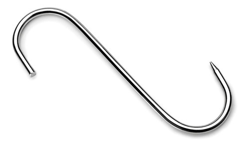 6 Ganchos Carne 1 Punta 18.5 Cm Acero Inoxidable 18/10 Lacor