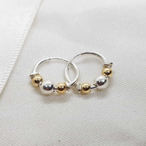 Aretes Candongas Aros En Plata Ley 925 Certificada Pequeñas