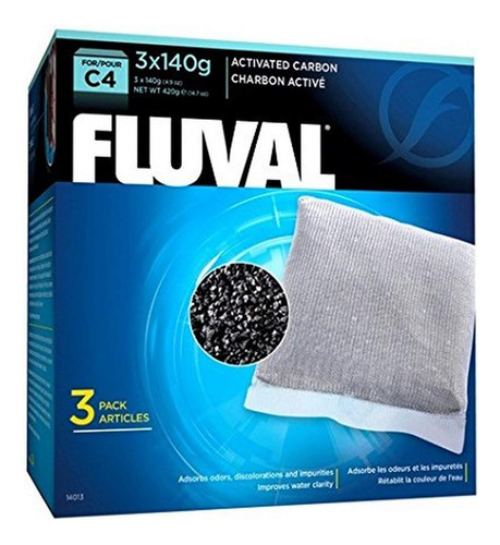 Fluval C4 - Almohadilla De Espuma De Polietileno  3 Unidades