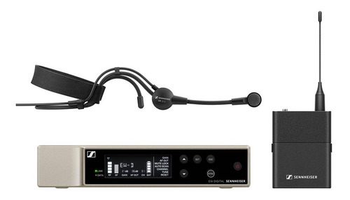 Sistema Microfone Sennheiser Ew-d Me3 Set Sem Fio