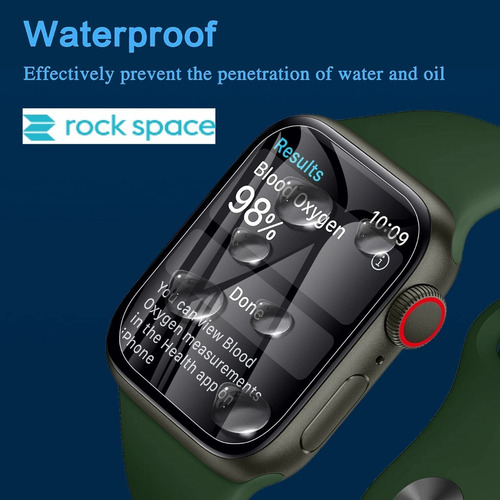 Imagen 6 de 10 de Lamina De Hidrogel Para Apple Watch Serie 7 - Rock Space