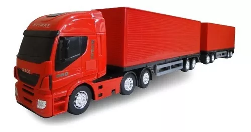 Iveco 9 Eixo Bau Trintão Bitrem Dolly S Way Hi Way Brinquedo