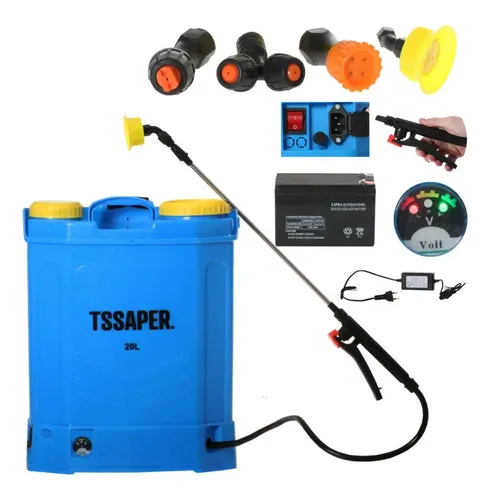 Pulverizador Costal a Bateria Elétrico Automatico 20 litros para ...