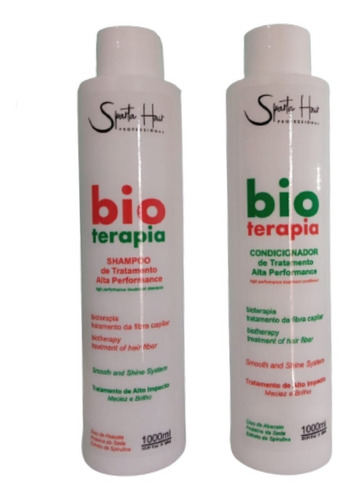 Shampoo Reconstrutor + Condicionador Nutri Bio Sparta 2x1t