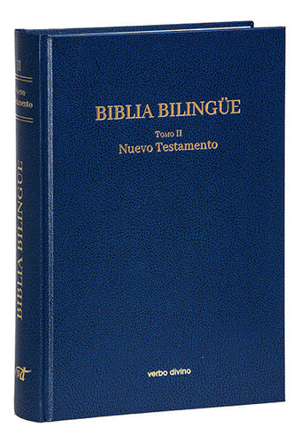 BIBLIA BILINGUE - II, de Desconocido. Editorial Verbo Divino, tapa dura en español