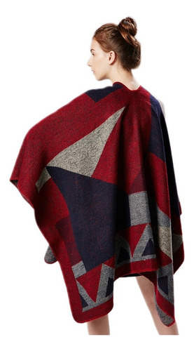 Poncho Capa Para Mujer Dama Chal Abrigo