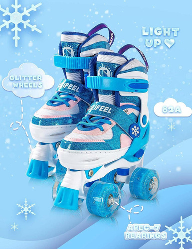Sulifeel Nieve Congelada 4 Tamaño Ajustable Con 8 Ruedas De