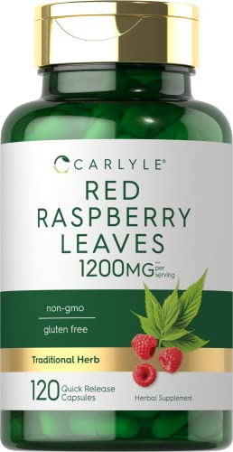 Suplemento Carlyle Red Raspberry Leaf 1200 Mg 120 Cápsulas