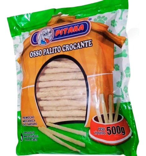 Petiscos Natural Para Cães Palito 8mm 500 Gramas