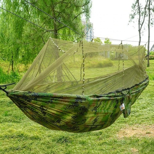 Imagen 3 de 6 de Hamaca Paraguaya Premium Ultraliviana Jardin Pesca Camping