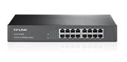 Switch Tp Link Sf1016ds 16 Puertos 10100 Metalica Rackeable