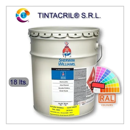 Pintura Sintética Ral 6003 X 18 Lts. Verde Oliva