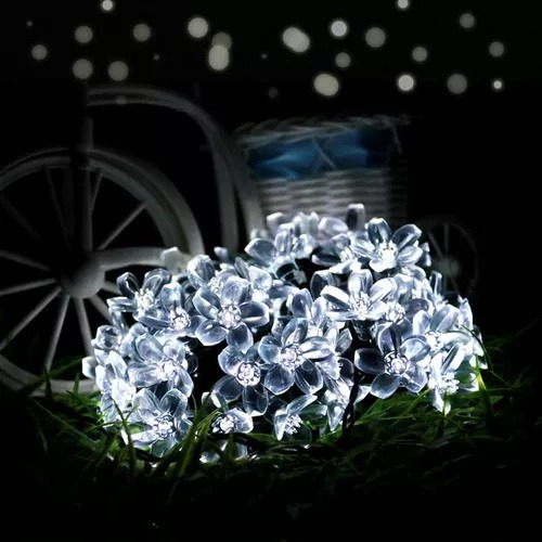 - New Guirnalda De Soñar Flor Luces 7m Exterior Navidad