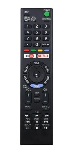 Control Remoto Para Sony Rmt-tx300b Youtube Netflix Smart Tv