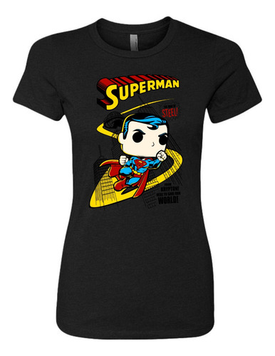 Camiseta Superman Pop Femenina Serie Black Dama