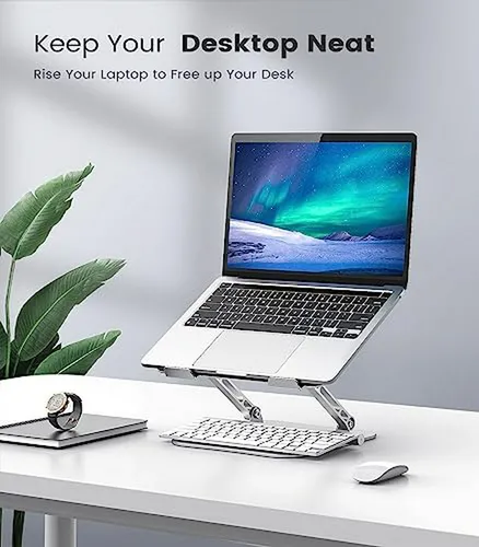 Soporte De Laptop Ajustable De Aluminio Resistente Para Escr