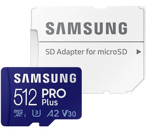Tarjeta Samsung Micro Sd Pro Plus 512gb Uhs i V30 4k 160mb s