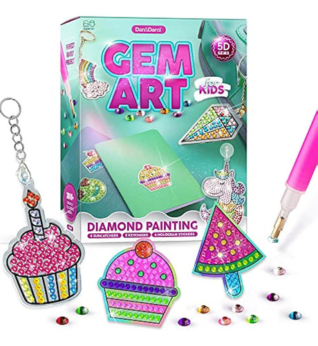 Arte De Gemas, Kit De Pintura De Diamantes Para Niños - Gran