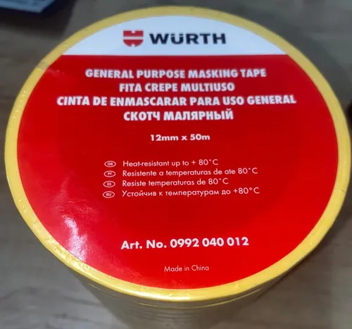 Cinta De Enmascarar Beige 1/2 12mm X 50mm Wurth