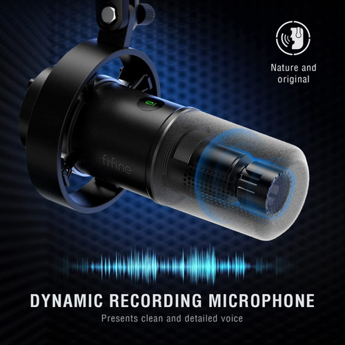 Micrófono Fifine K688 Usb Y Xlr Premium Similar A Shure Sm7b