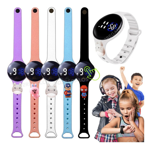 Reloj Pulsera Táctil Digital Led Silicona Niños Y Niñas Gde