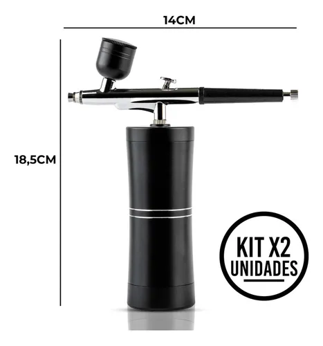 Set X2 Aerógrafo Inalámbrico Profesional Portátil Recargable