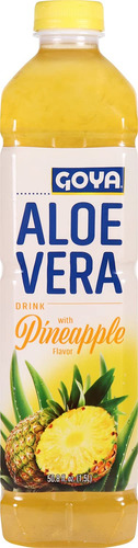 Bebida De Aloe Vera Goya Con Sabor A Pia, 50.8 Fl Oz (paquet