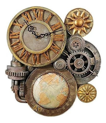 Diseñe La Escultura Del Reloj De Pared Steampunk De Gea