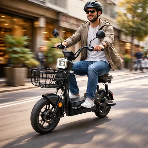Bicicleta Elétrica Skyboard 48v-15ah-45km Nfc 2026 Novo Preto 14