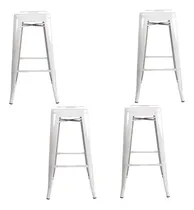 Comprar Bleu Muebles - Set De 4 Bancos Altos Tipo Tolix Acero 76cm 