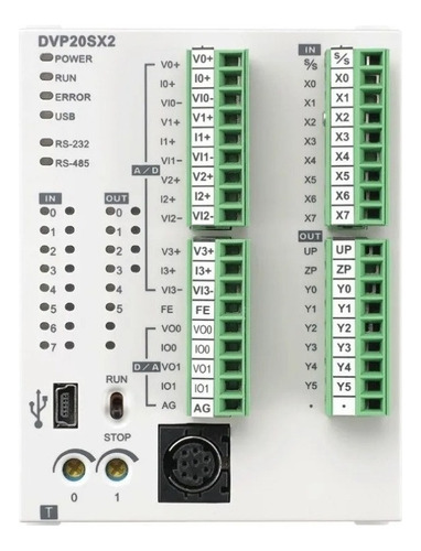 Controlador Lógico Programable Plc 24 Vcd, 8 Entradas Digita