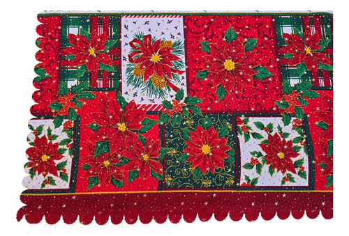 Mantel Navideño Varios Diseños 2 Mts X 1.5 Mts Troquelado