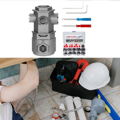 Llave Para Grifo Con Destornillador, Herramienta Compacta De