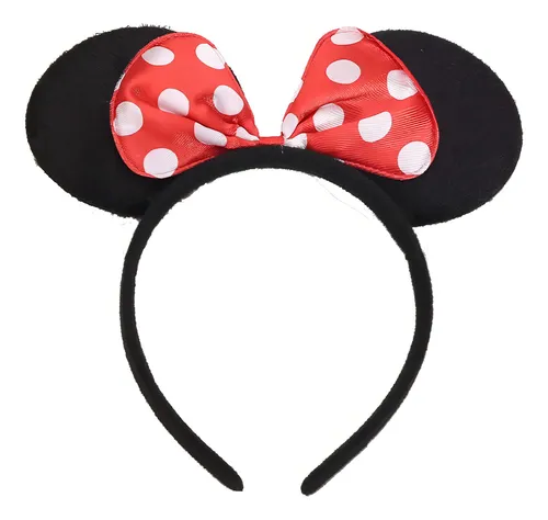 Cintillo Minnie Mouse, Diadema Minnie Color Rojo