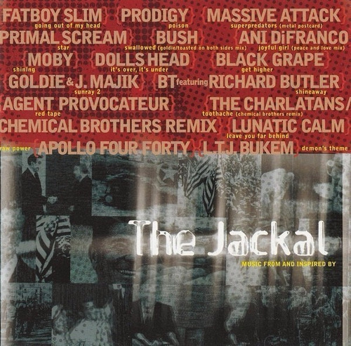 The Jackal. Soundtrack. Moby Primal Scream The Charlatans Cd