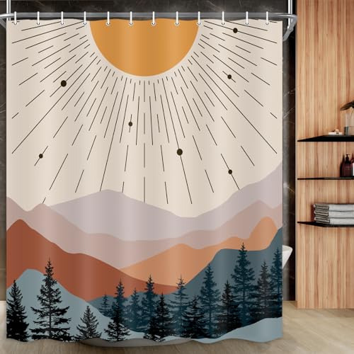 Cortina De Ducha De Mediados De Siglo, Juego De Cortina De D