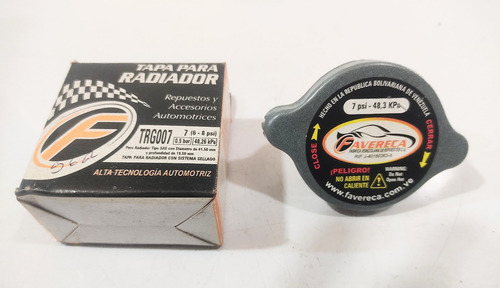 Tapa Radiador Faveca 7lb (6-8 Psi) Universal