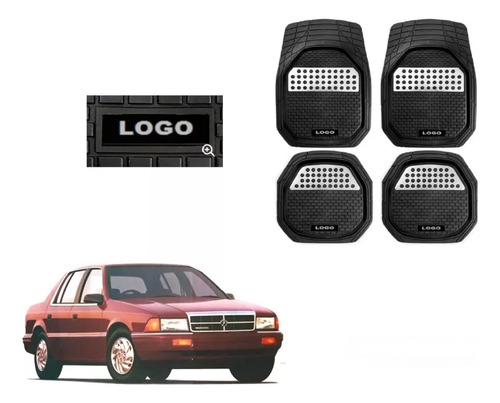 Tapetes 4pz Bandeja 3d Logo Chrysler Spirit 1989 A 1994 1995