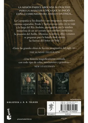 El Señor De Los Anillos. J. R. R. Tolkien. 3 Tomos