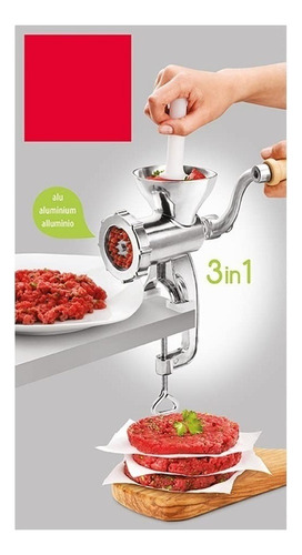 Picadora De Carne Manual 3 En 1 Picadora De Pasta