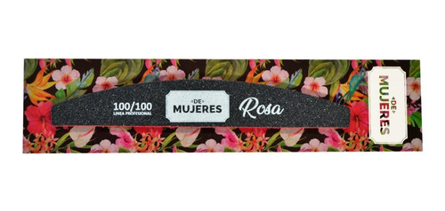 Lima Profesional De Uñas 100/100 Rosa Premium Demujeres