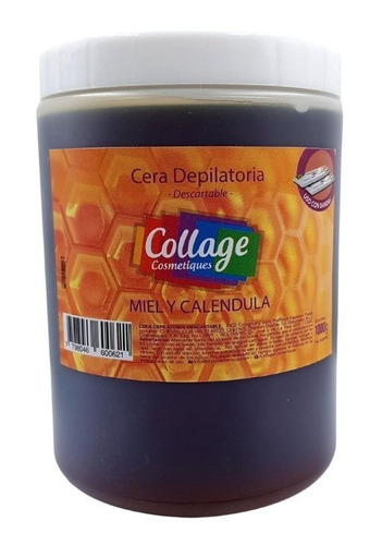 Cera Depilatoria Jalea Collage Descartable Miel 1 Kg 