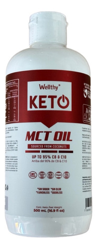Wellthy Keto Aceite De Coco Mct 500ml