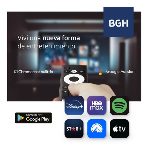 Imagen 5 de 7 de Smart Tv Bgh 32'' Hd Control Por Voz Y Android Tv B3222s5a