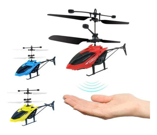 Helicoptero Drone Volador Sensor Mano Sin Control Facil Uso