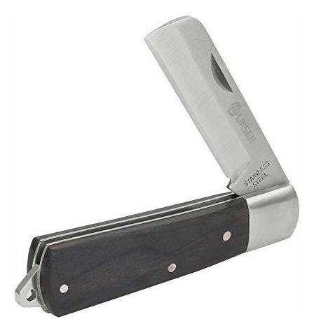 Navaja Linsen-outdoor Cuchillo De Poda Con Mango Negro, Cuch