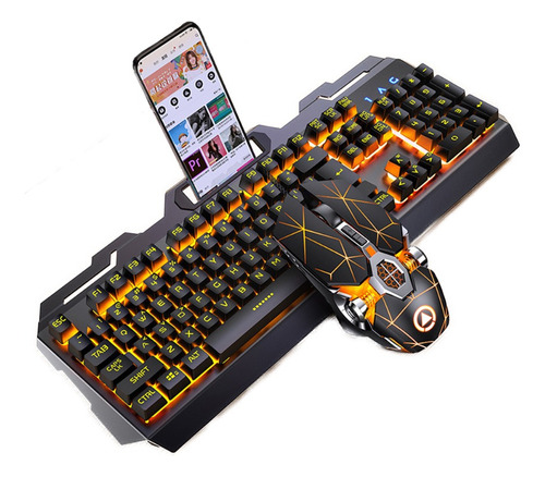 Kit Gamer Teclado + Mouse Retroiluminado Rgb Usb De Calidad