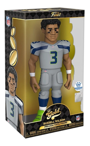 Funko Gold Russel Wilson Seattle Seahawks 30cms Pop Premium